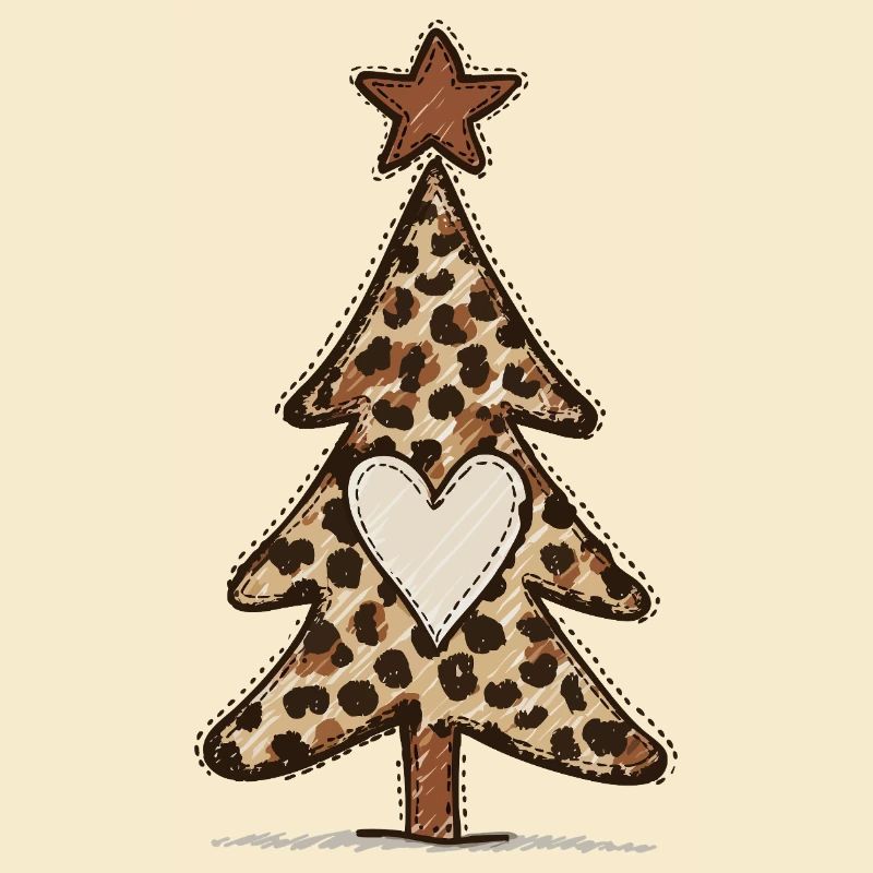 Leoprint Christmas Tree - Leo Pattern