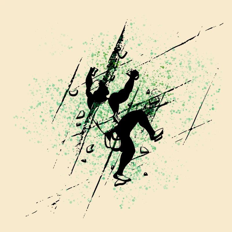 Grimpeur Vert Eclaboussures