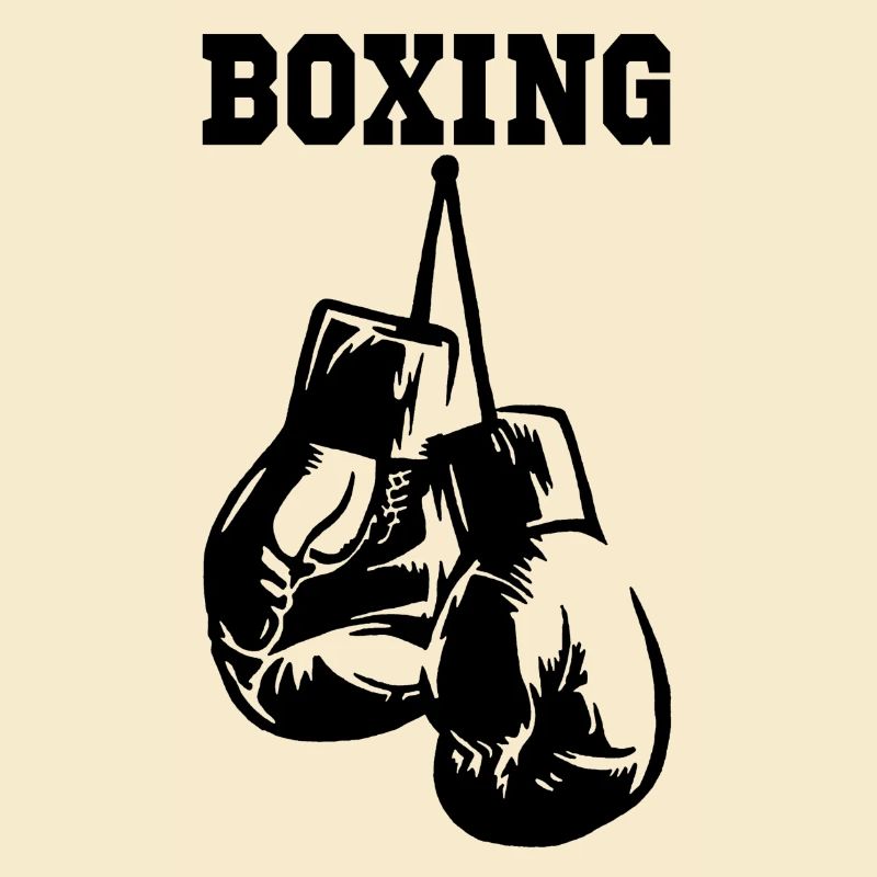 Gants de boxe noirs