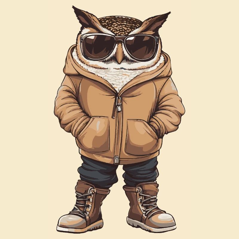 Eule Cool Winter