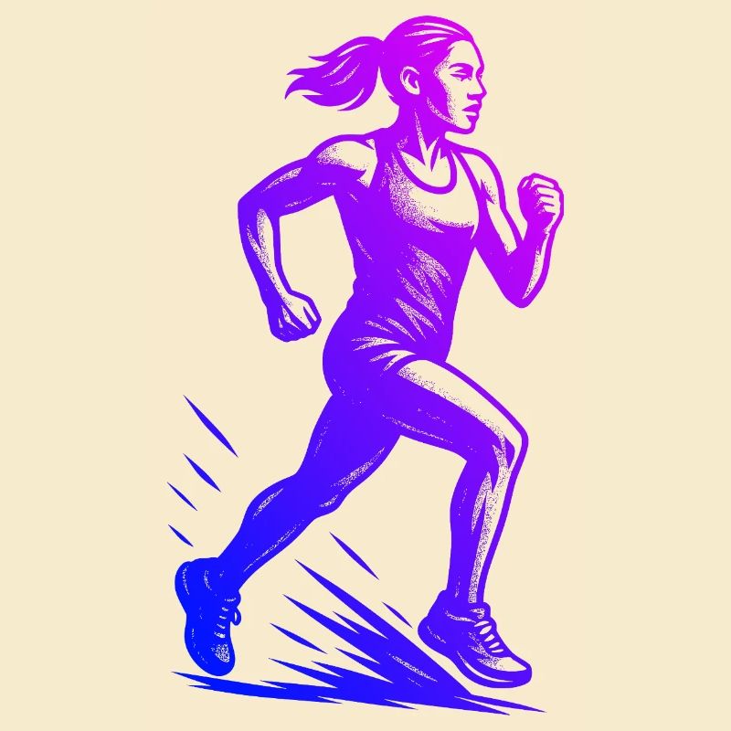Modernes Running Artwork