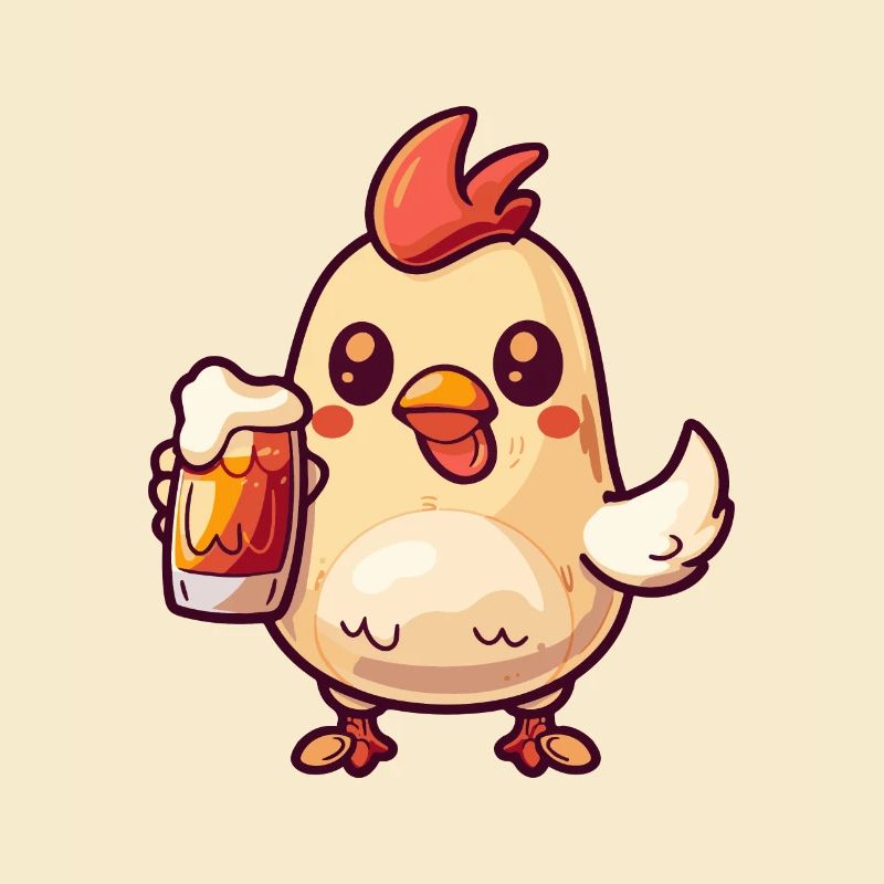 Huhn Bier Comic Party