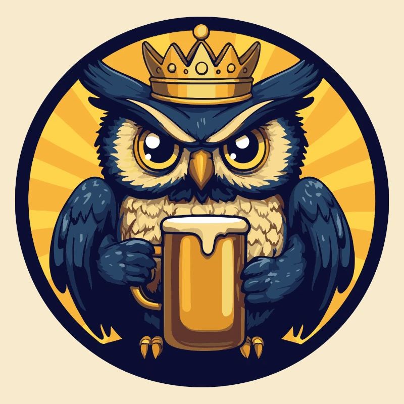 Eule Bier Comic