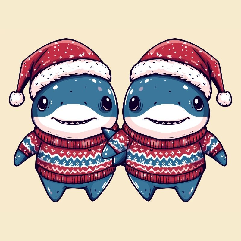 L’équipe de Noël des requins