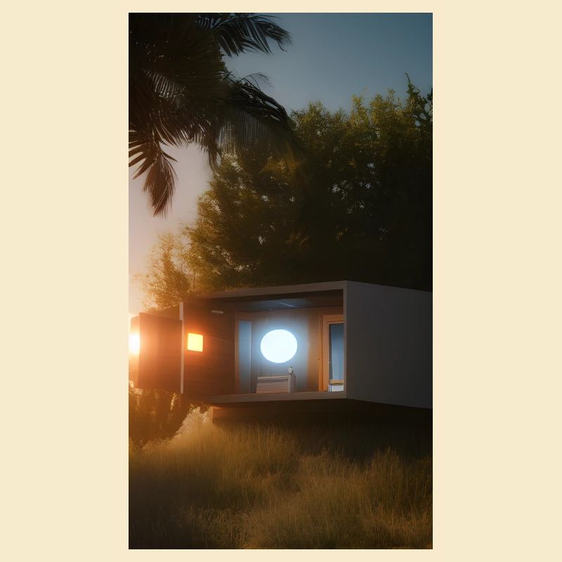 Maison cachée dans les bois