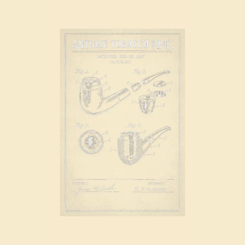 Plan de pipe à tabac ancienne