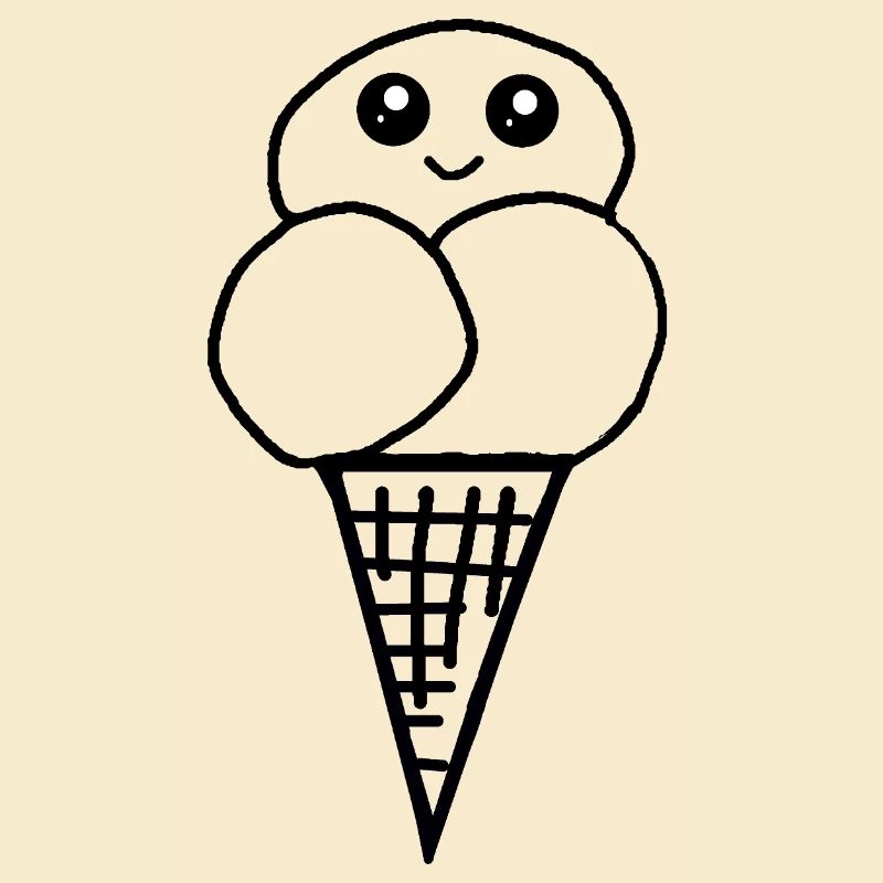 Eis Eiswaffel Eistüte Eiscreme Eiskrem