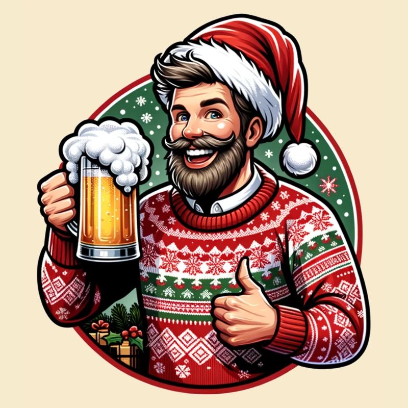 Cheers Weihnachtsanstoßen