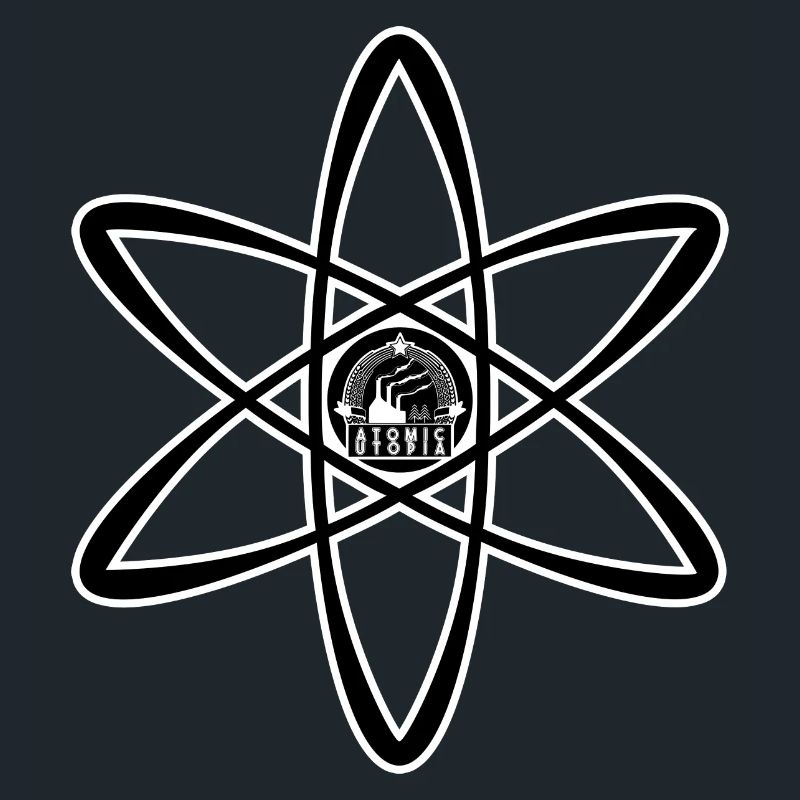 Atomic Utopia - Atom Emblem in Black