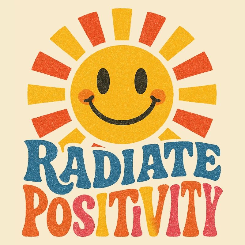 Sunburst rayonne de positivité