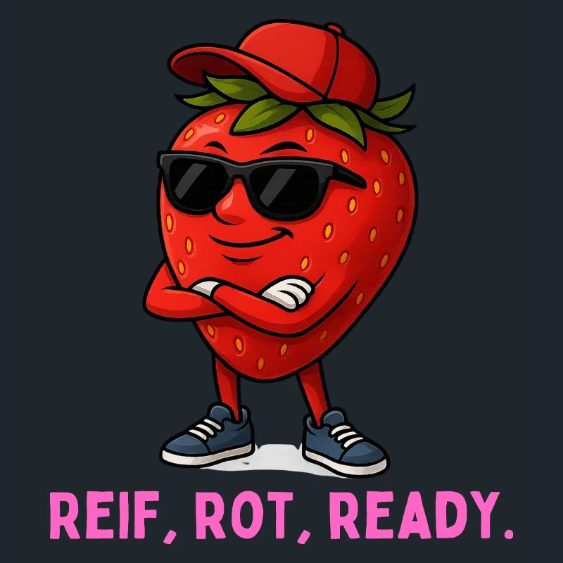 Reif Rot Ready Erdbeere-Maskottchen