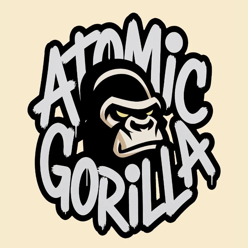 Atom-Gorilla-Graffiti-Emblem