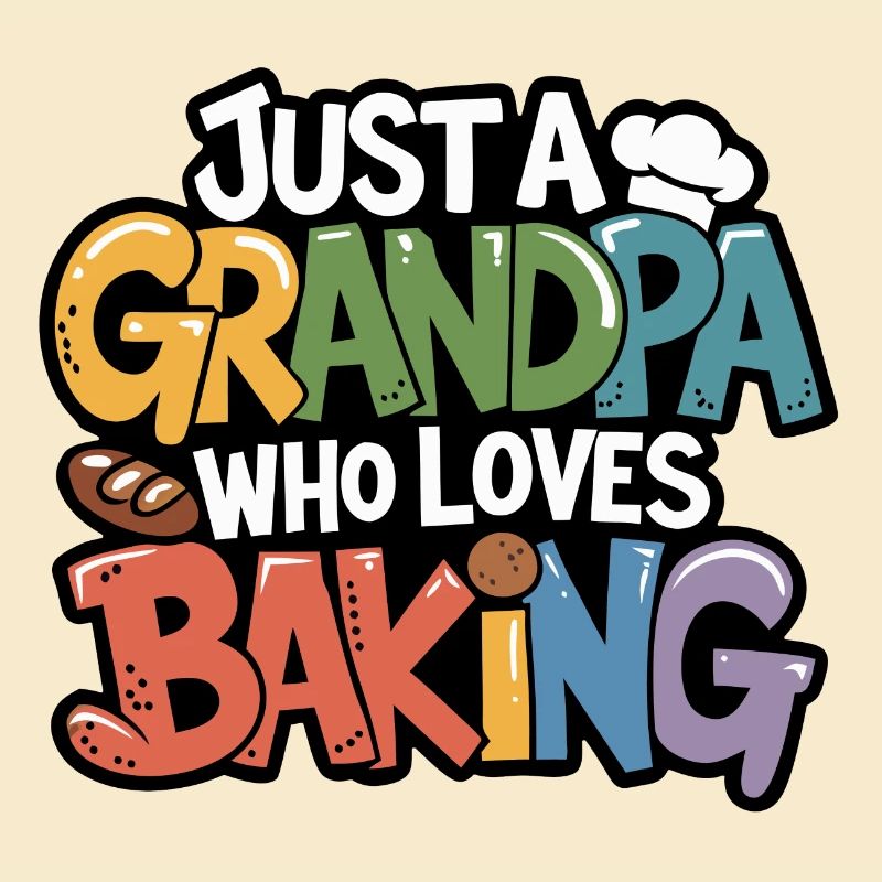 Papi est boulanger, notre papy aime cuisiner