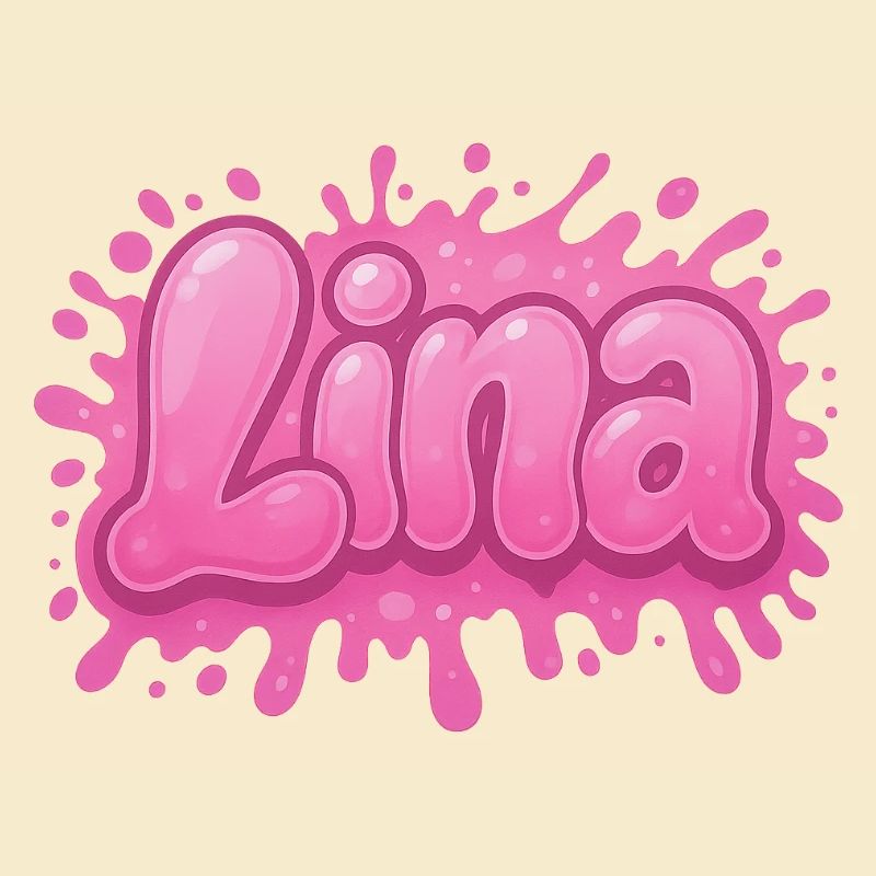Graffiti LINA Name Gift Ideal Printable On