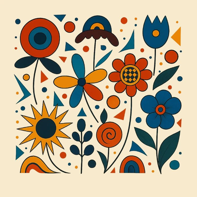 Fleurs abstraites