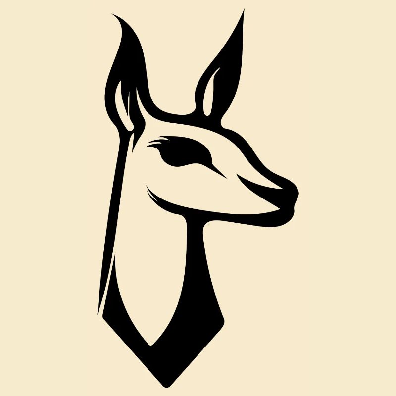Style de logo de lama mignon