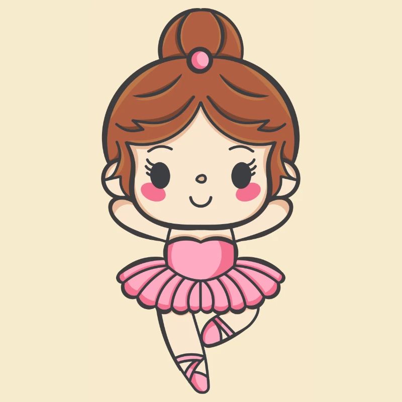 Classical ballet flat, kawaii design