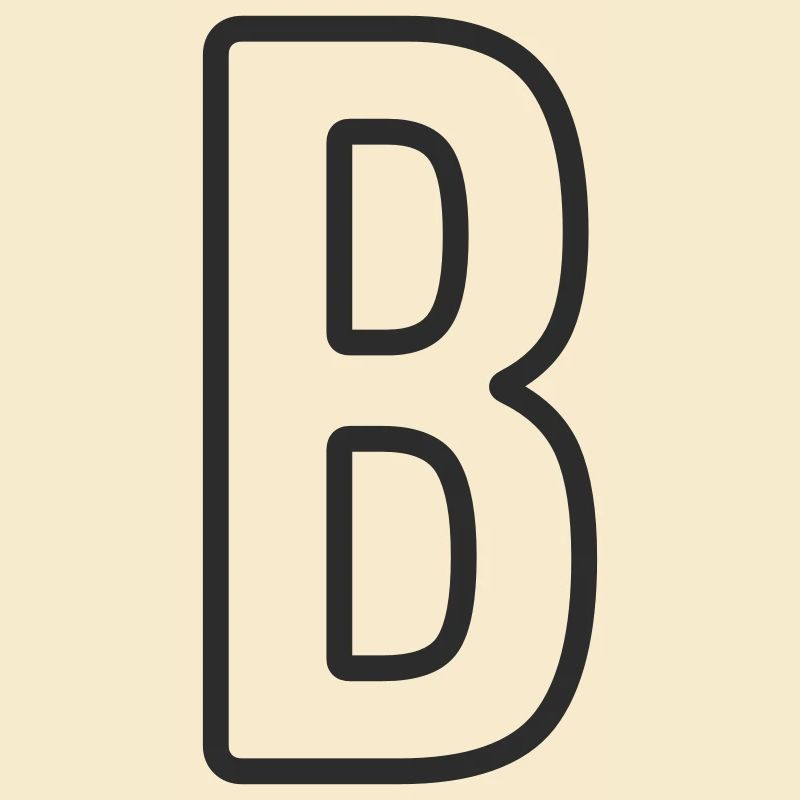 Typodesign de la lettre B