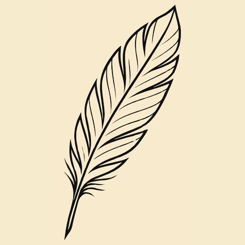 Black Feather Silhouette