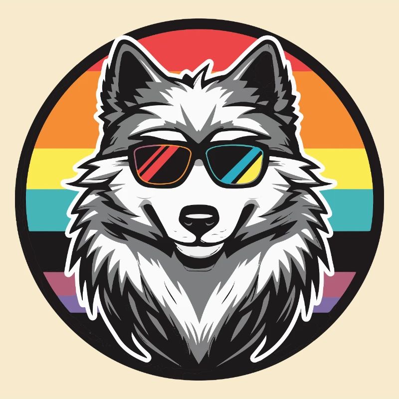 Wolf Comic Cool Sommer