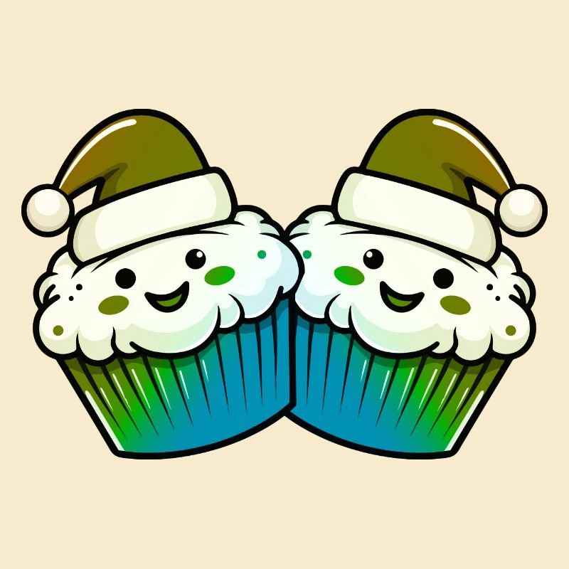 Muffin Cake Baking Christmas
