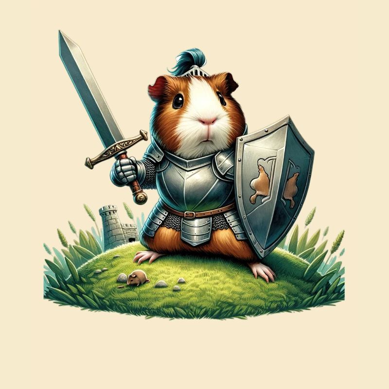 Knight Guinea Pig Tiny Castle Defender