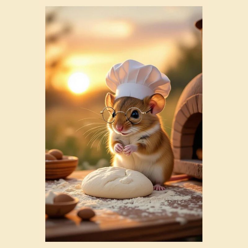 Creative Chef Mouse for Kitchen