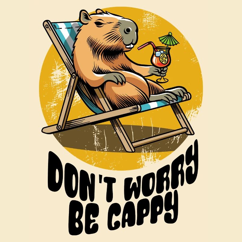 Don't worry be Cappy - Capybara - Holiday