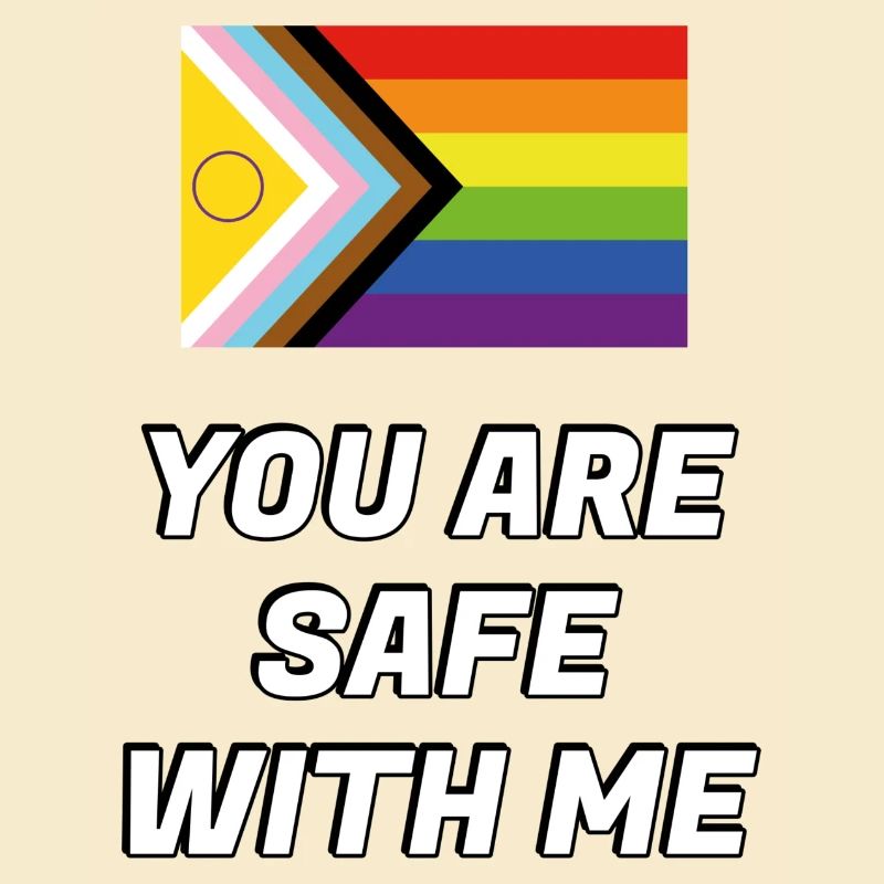 Inclusive Pride Progress Flag safe space
