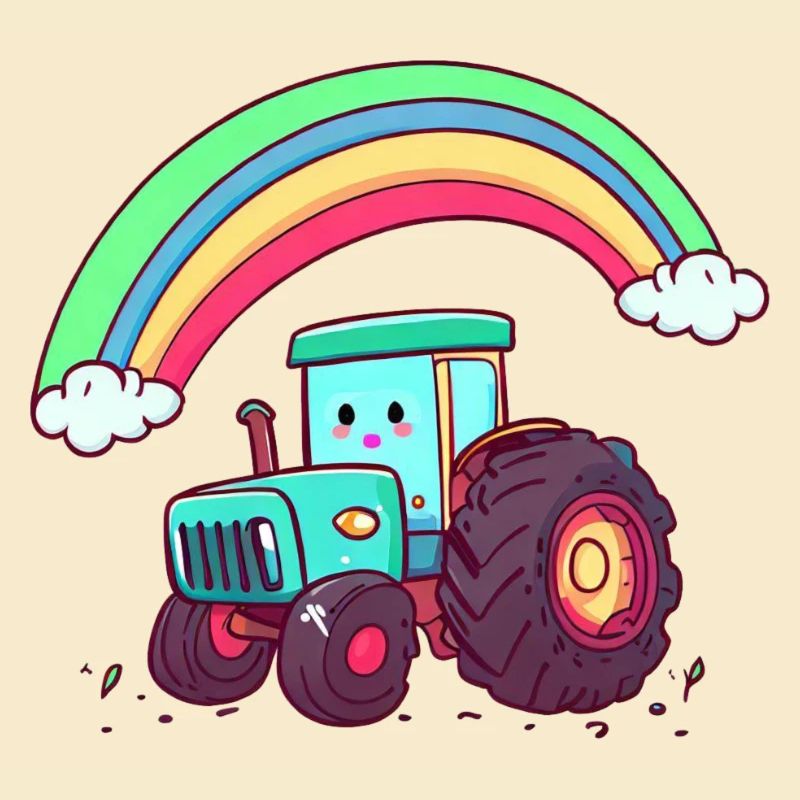 tractor rainbow