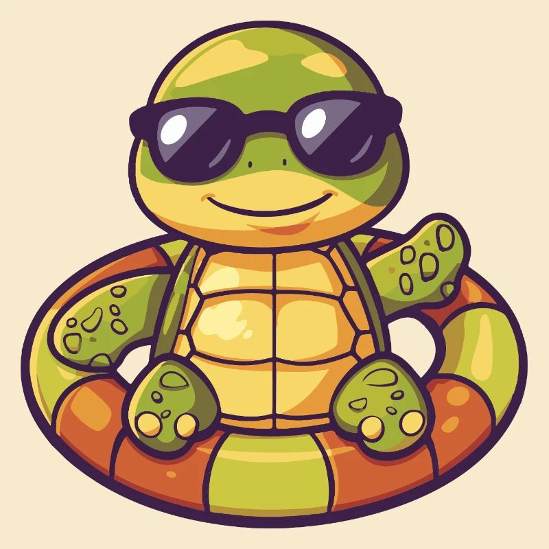 Schildkröte Comic Cool