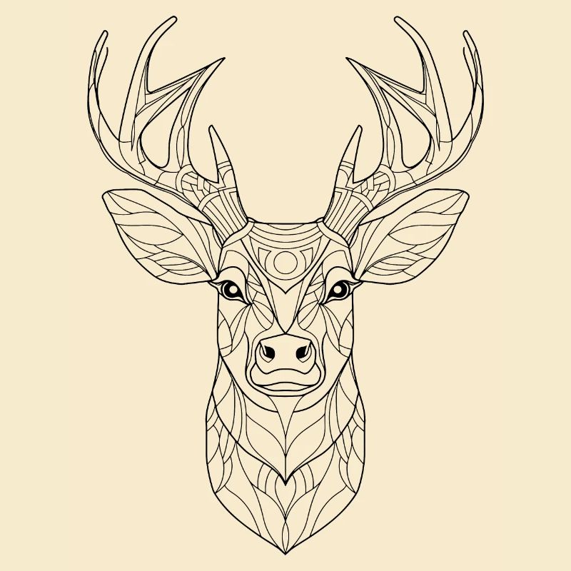 Essence de cerf : interprétation complexe de l’art au trait