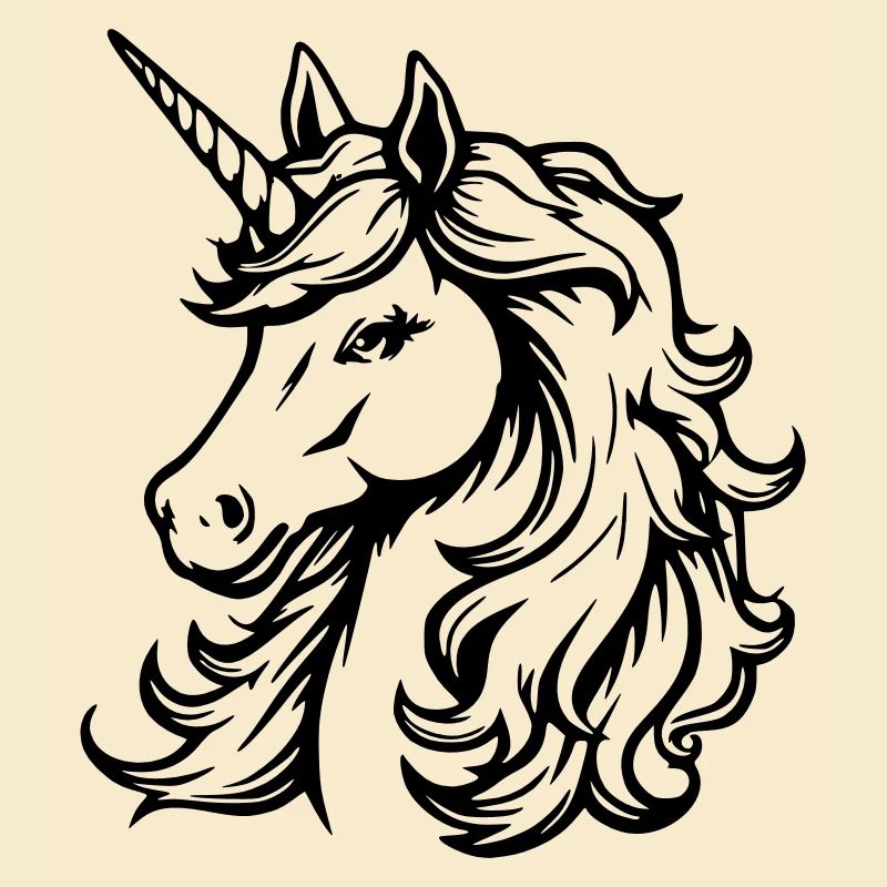 Schlichtes Einhorn-Design