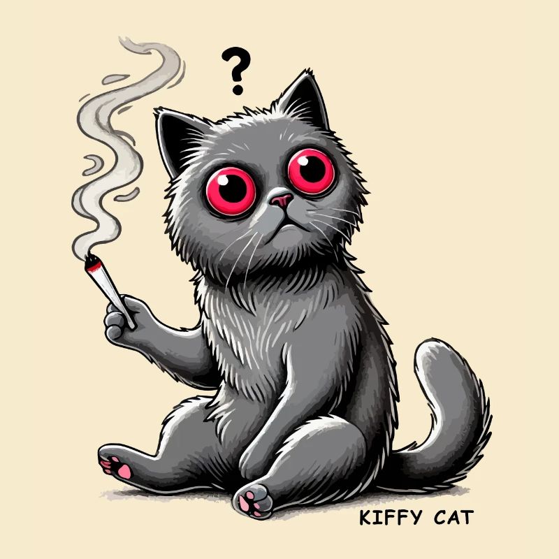 Kiffy Cat // Le chat confus avec l’articulation