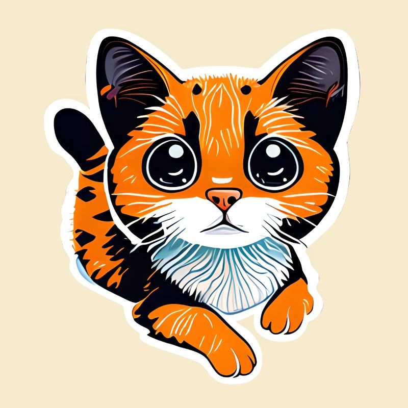 Eine orangefarbene Katze erinnert mit ihrem leuchtenden Fell an eine