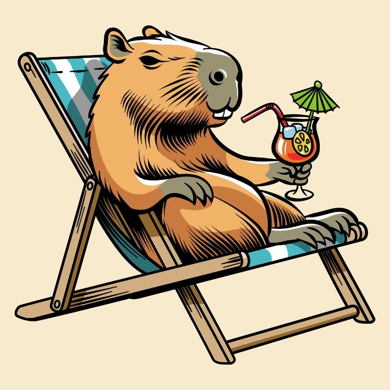 Don't worry be Cappy - Capybara - Holiday