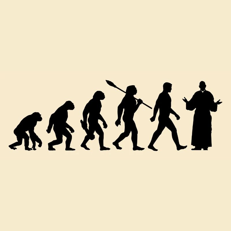 Evolution - Pfarrer - Kirche - Religion