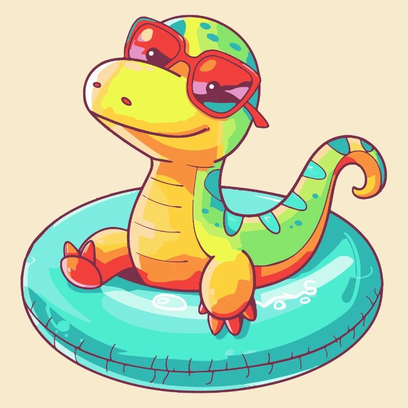 Dinosaurier brontosaurus Comic Cool