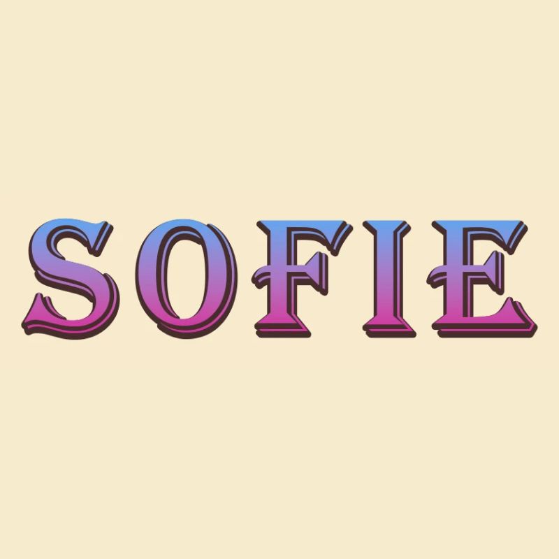 Colorful 3D text with glittering effect