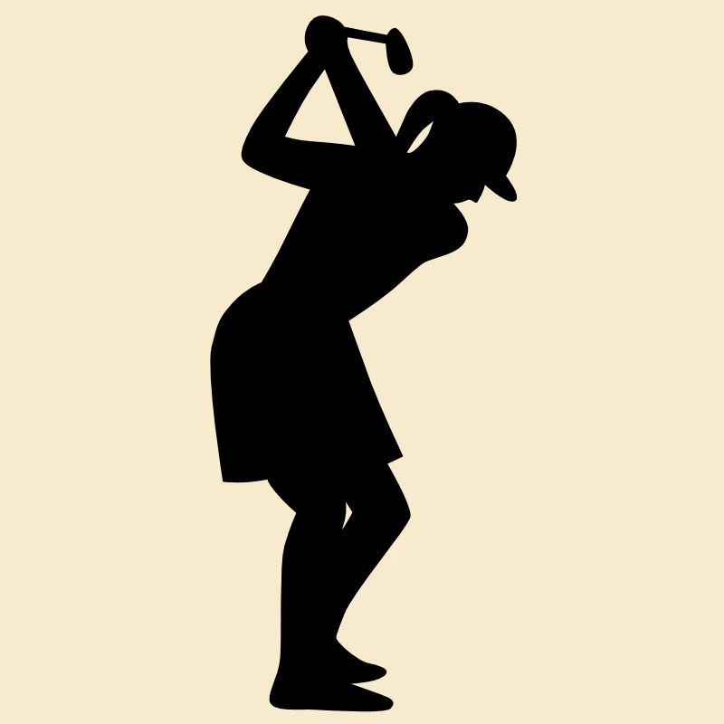 Golferin beim Abschlag