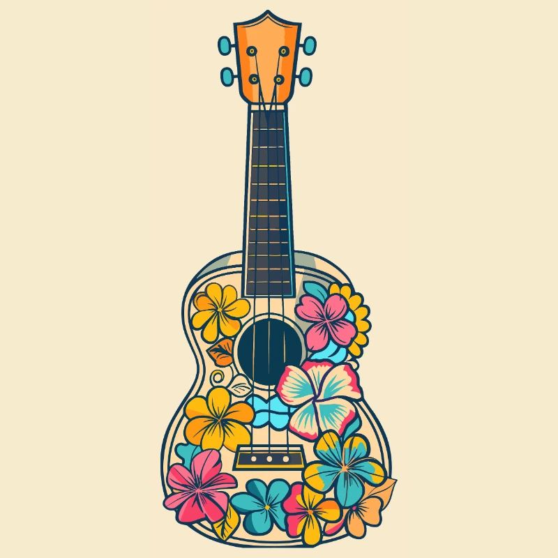 Ukulele Comic-Stil