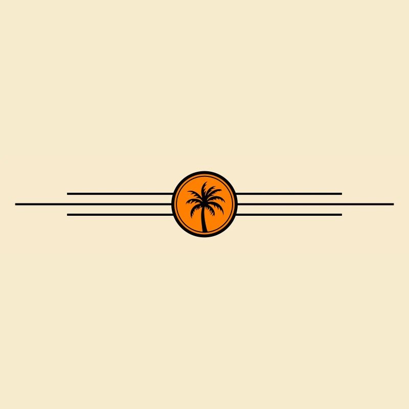 Icône de vacances de palmier
