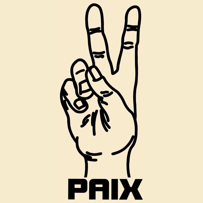Geste de la main français PAIX
