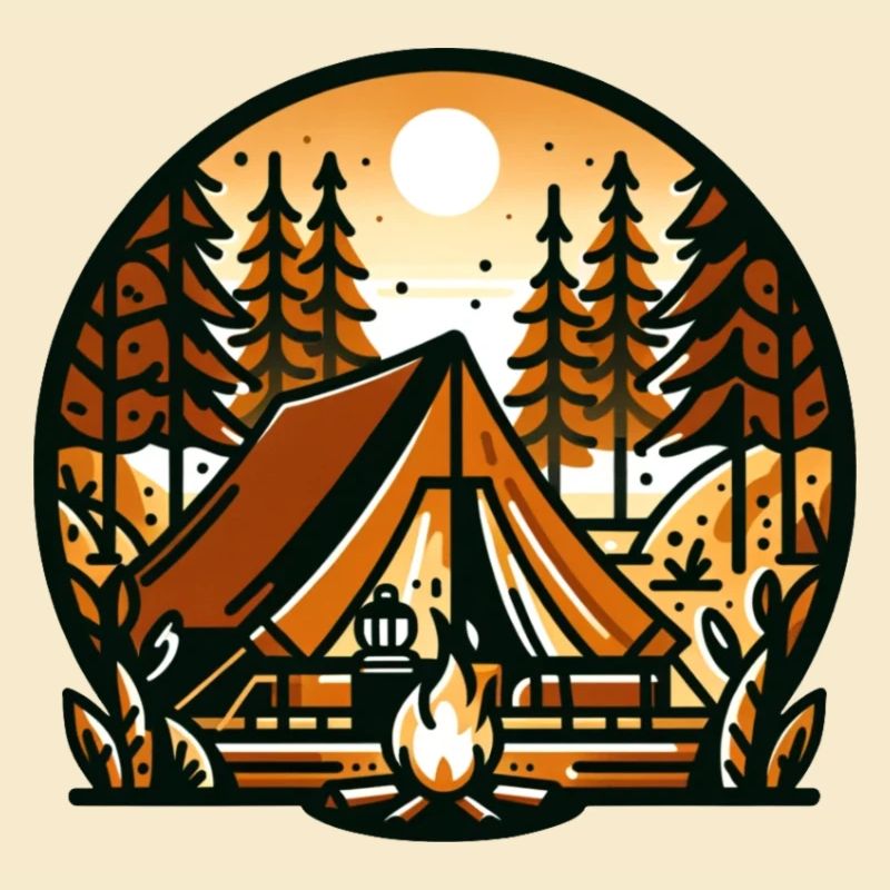 Camping in the forest