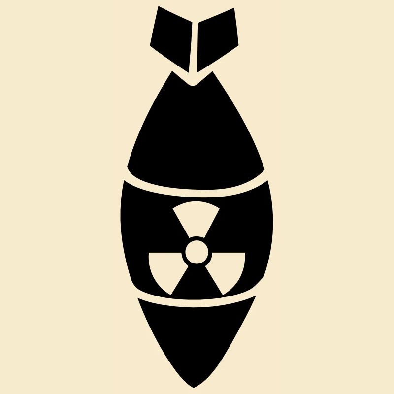 noir danger attention attention prudence bombe atomique