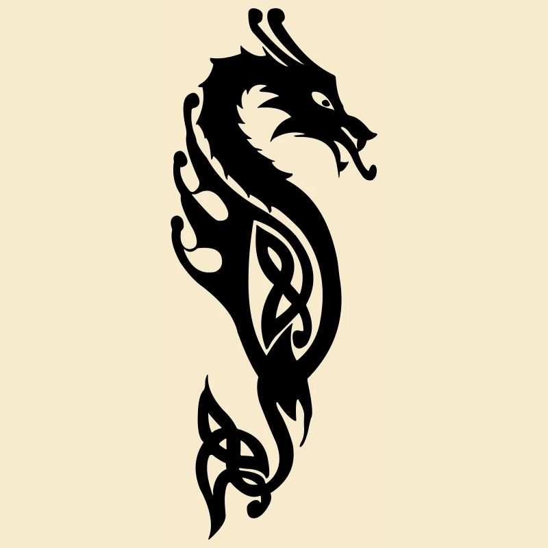 Monströse Seeschlange oder Drachenvektor