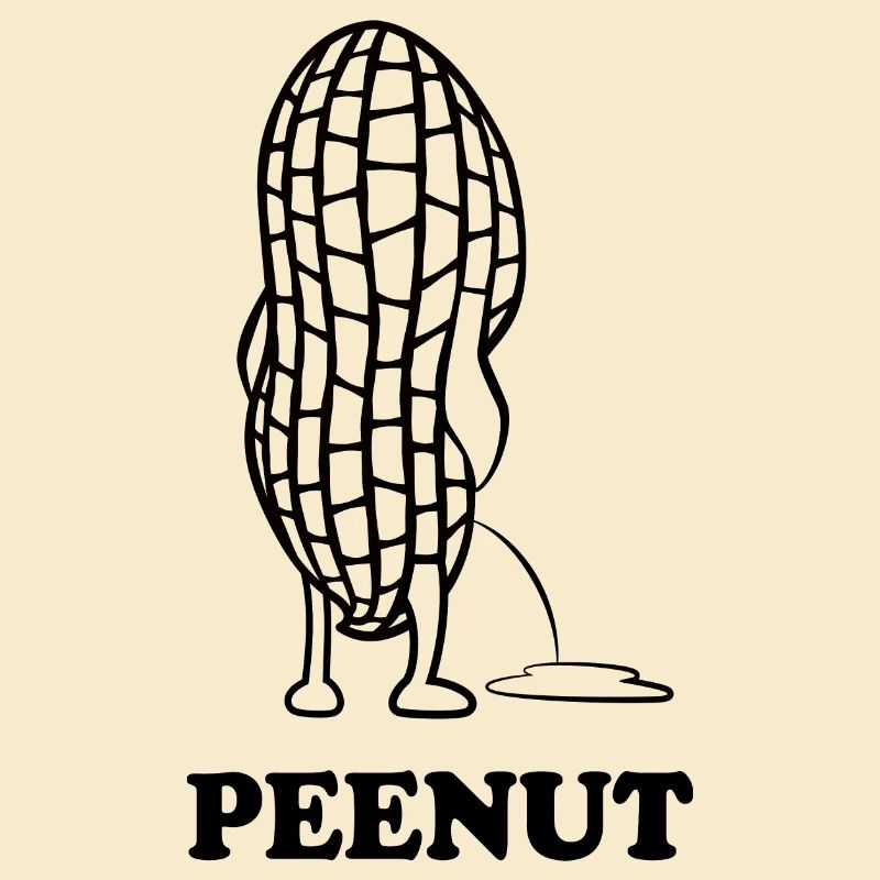 PeeNut - a peanut needs to pee, pun