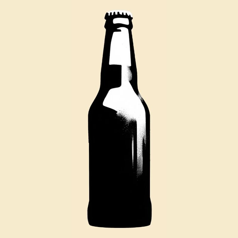 Einfach Bier | Silhouette einer Bierflasche