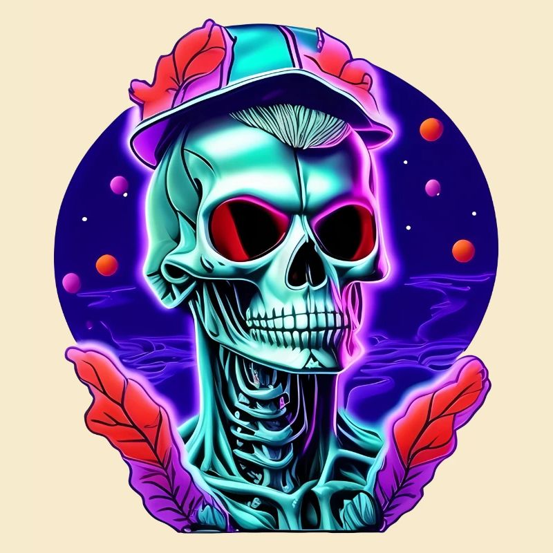 Skeleton with cap