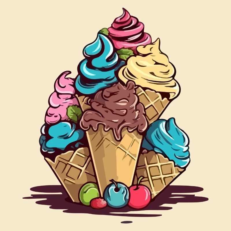 Frucht-Eistüten
